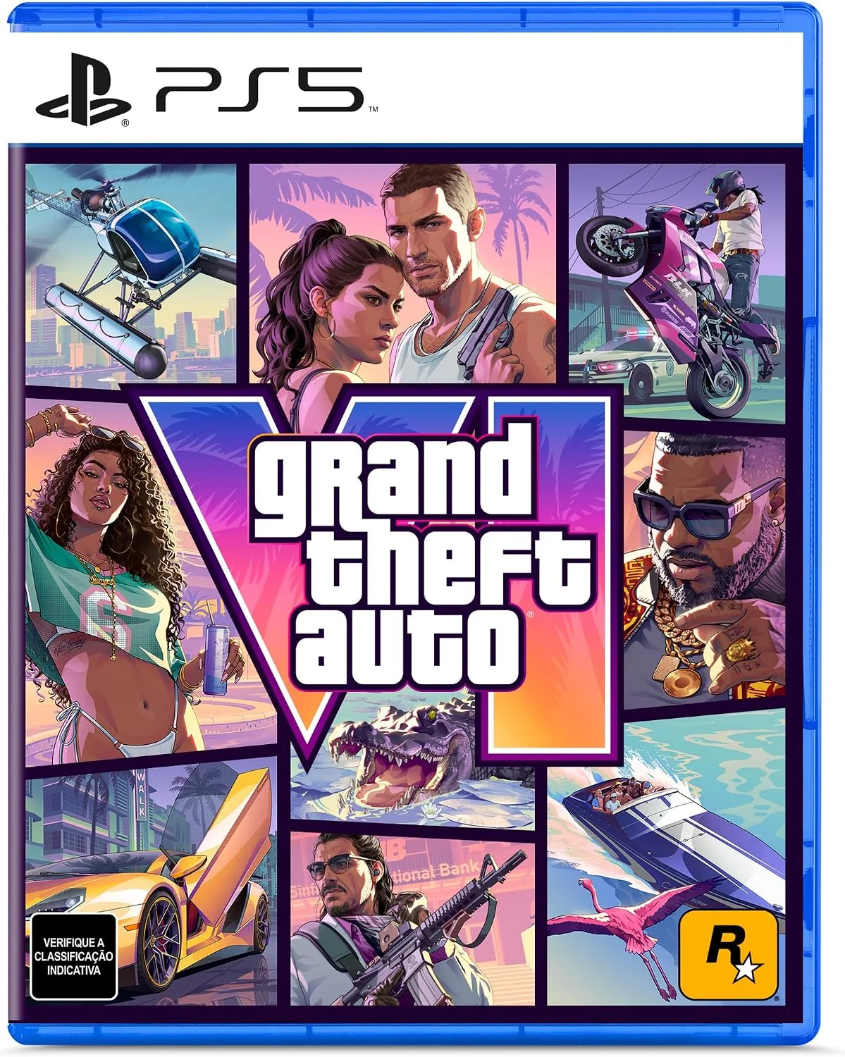 Embalagem de Grand Theft Auto VI para PlayStation 5